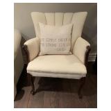 Fine Unfinished Wing Back Chair