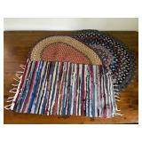 Three Small Rag Rugs