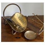 Brass Fireplace and Decorative Accessories