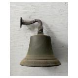 Cast Brass Wall Mount Dinner Bell