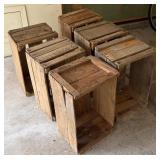 Six Wood Crates