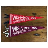 Pair of Felt Pennants 
