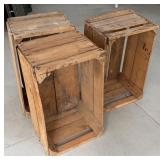 Three Wood Crates