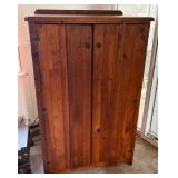 Large Storage Cabinet with Bifold Doors