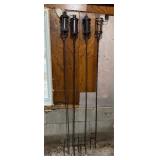 Four Citronella Oil Garden Torches
