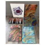 Six Acrylic Paintings