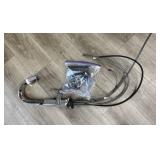 Delta Nickel Finish Gooseneck Kitchen Faucet