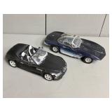 Two 1/18 Scale Model Cars