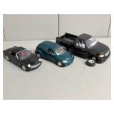 Three Scale Model Cars
