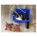 Bin of Assorted Tools, Jacks