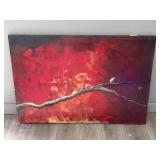 Large Arcylic Branch Painting