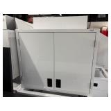 36" Upper 2-Door White Metal Cabinet