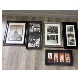 Five Pieces of Assorted Wall Art Prints