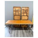 Three Folding Plywood/Chipboard Tables