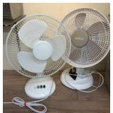 Two Oscillating Room Fans
