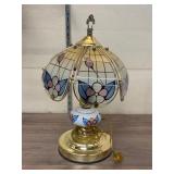 Small Ceramic and Glass Table Lamp