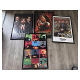 Four Framed Posters
