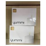 Two Boxes Yummi 6" Ivory Pillar Candles