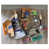 Fence Stapler and Staples, Hooks, Hatchet, Saws