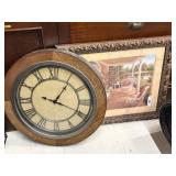 Framed Print and Wall Clock