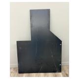 Heavy Duty Black Countertop; Irregular Shape