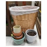 Lined Basket With Contents