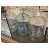 Three 189 Litre Italian Glass Carboys