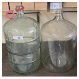 Two Glass Carboys
