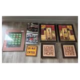 Seven Pieces of Assorted Wall Art Prints