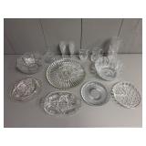 Assorted Cut Glass and Crystal Service Pieces