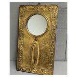 Brass Decorative Wall Clothes Brush With Mirror
