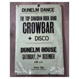 Dunelm Dance Crowbar + Disco Vintage Poster