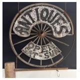 Wagon Wheel Antiques Sign