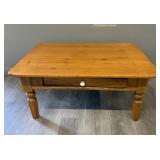 Oak Coffee Table with Drawer