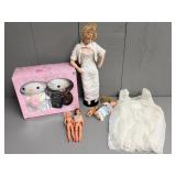 Princess Diana Porcelain Doll on Stand, 22'