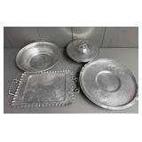 Vintage Aluminum Bowls and Trays