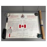 Nat'l Flag Of Canada Royal Proclamation Com. Print