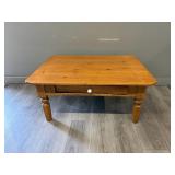 Oak Coffee Table with Drawer