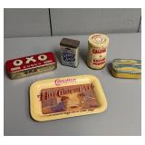 Assorted Small Vintage Advertising Tins