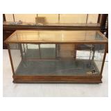 Oak Display Cabinet, Front Glass Damaged