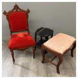 Upholstered Eastlake Style Chair
