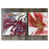 Arcylic Pour Paintings