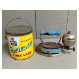 Maple Leaf Tenderflake Advertising Tin + Coleman I