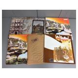 Six Led Zeppelin Vinyl Record Albums