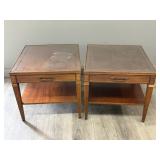 Pair of Hekman Furniture Vintage 1960's End Tables