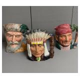 Trio of Royal Doulton Toby Jugs