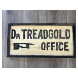 Wooden Painted Lettered Double Sided Sign