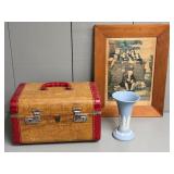 Vintage Canadian Jasperware, Monarch Luggage, Art