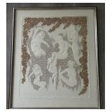 Unique Signed Original Embroidered Nudes