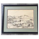 East Coast Pen and Ink Original Signed Ralfe